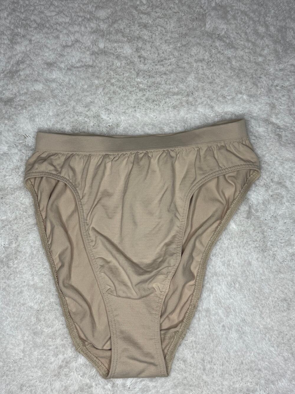 Victoria’s Secret Nude Hi-Cut Brief Panty S Silky Vintage NWT